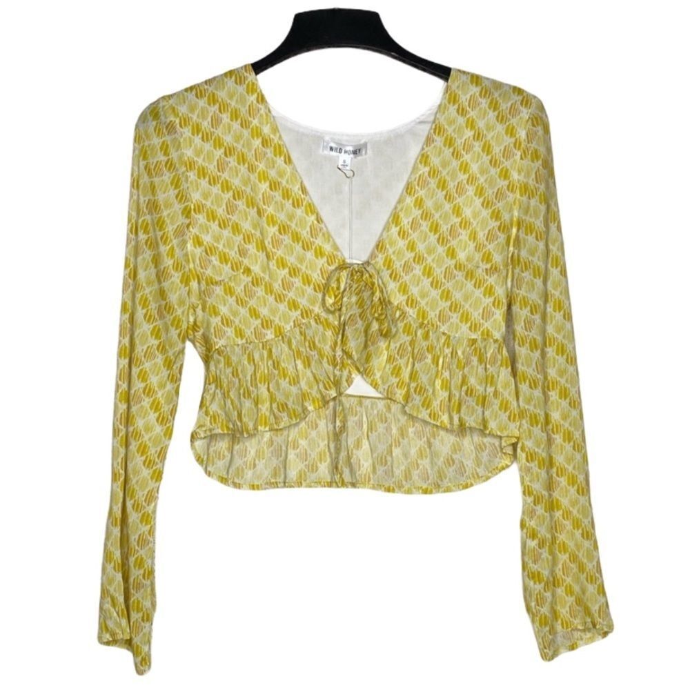 Wild Honey‎ Tie Front Blouse NWT